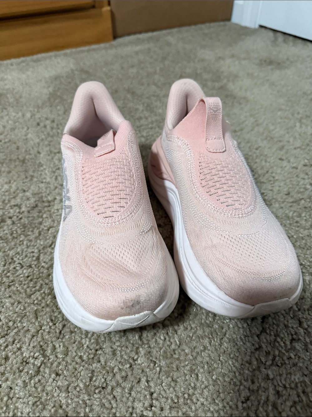 Hoka Pink Slip-On Performance Sneakers